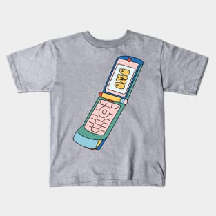 Retro y2k Razr Flip Phone Kids T-Shirt